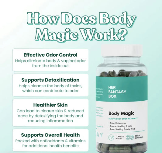 Body Magic Chlorophyll Pill - For Body Odor, Detox & Skin - New Trendings