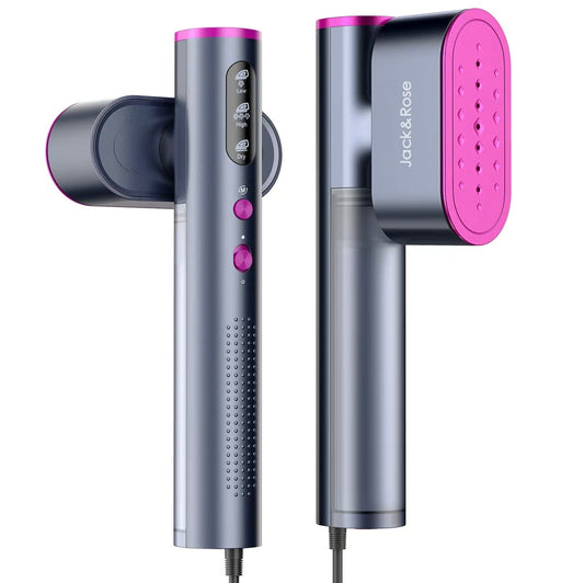 Jack ＆ Rose Garment Steamer for Clothes,Hanrdheld Steamer & Iron 2 In 1,15s Fast Heat Up,Large Panel,100 - 240V Wide Voltage,Suitable for Global Travel clothes iron - New Trendings