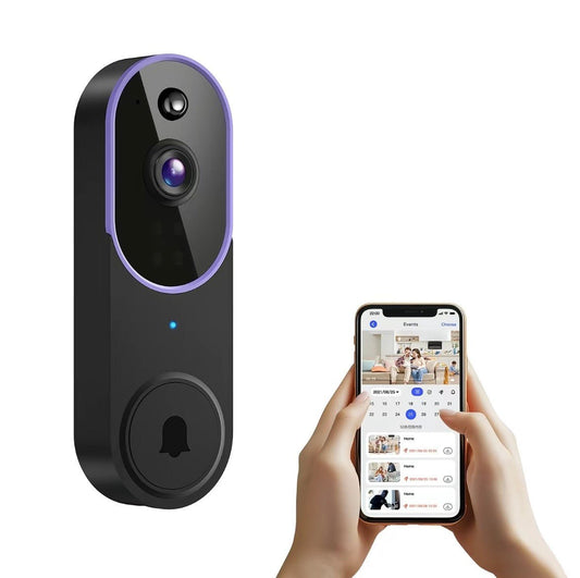 Wireless Video Doorbell Camera, Smart Security Doorbell Camera, 1080P, AI Human Detection , Night Vision, Instant Alert, Two Way Audio, 2.4G WiFi Only, Simple Installation and Rechargeable Battery, Cloud Storage, WiFi Camera - New Trendings