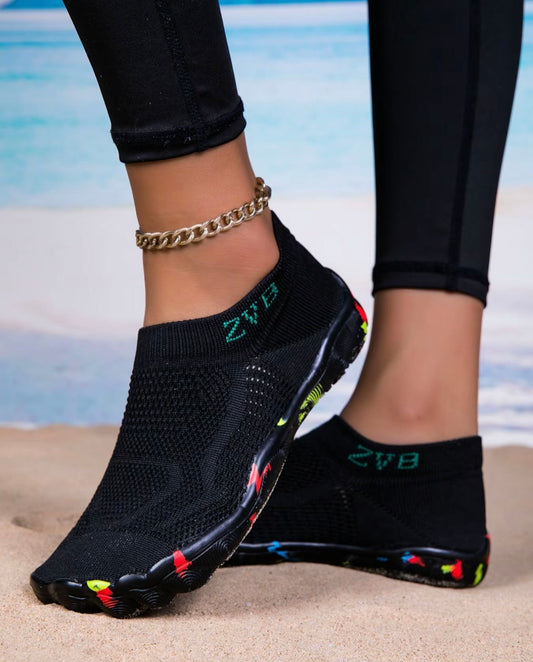 Women's Wide - Fit Breathable Water Shoes with Polyester Upper and EVA Sole, Casual All - Season Style, Ideal for Swimming, Camping and Yoga - New Trendings